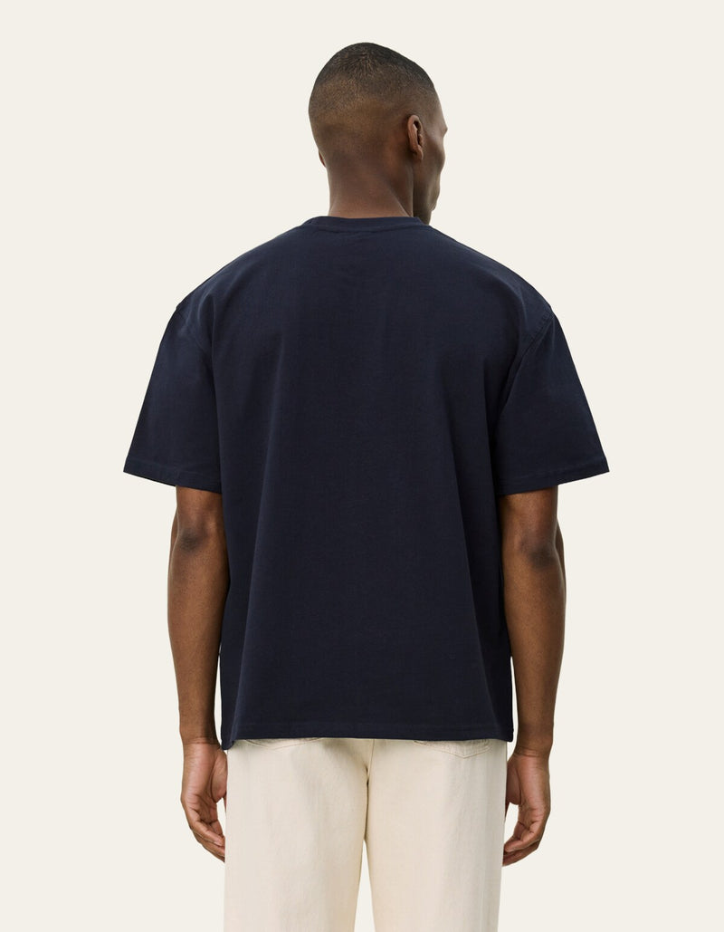 Crew T Shirt Dark Navy White