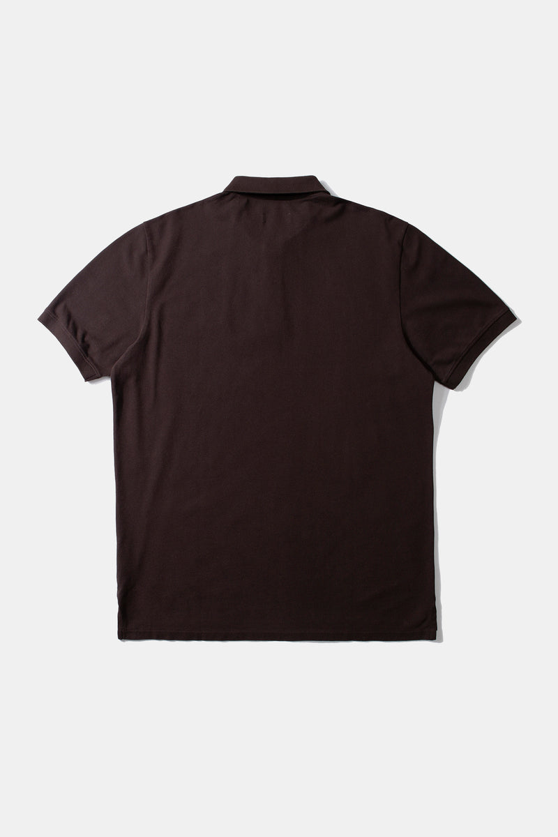 Edmmond Studios Wilson Polo Plain Chocolate