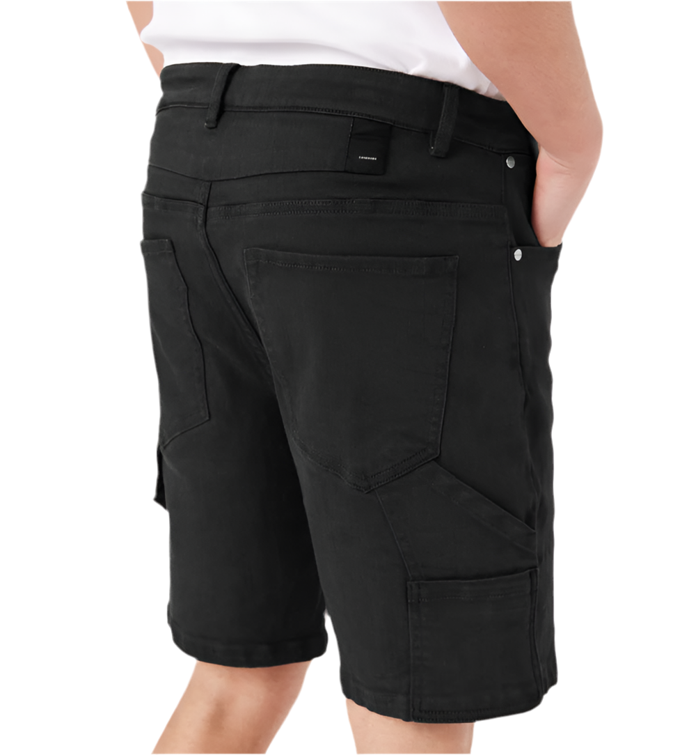 Zanerobe Carpenter Denim Short Essential Negro