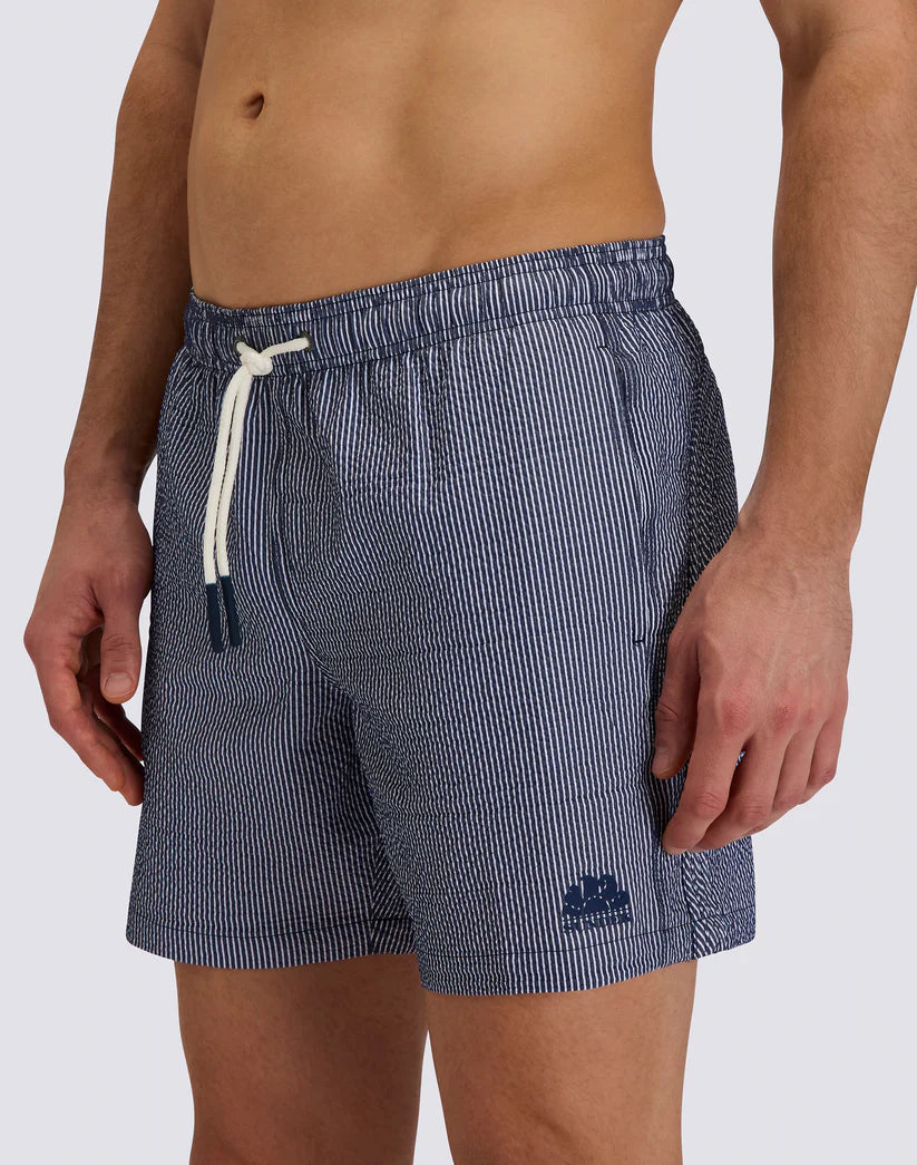 Goldenwave Elastic Waist Swinsuit Striped Blue