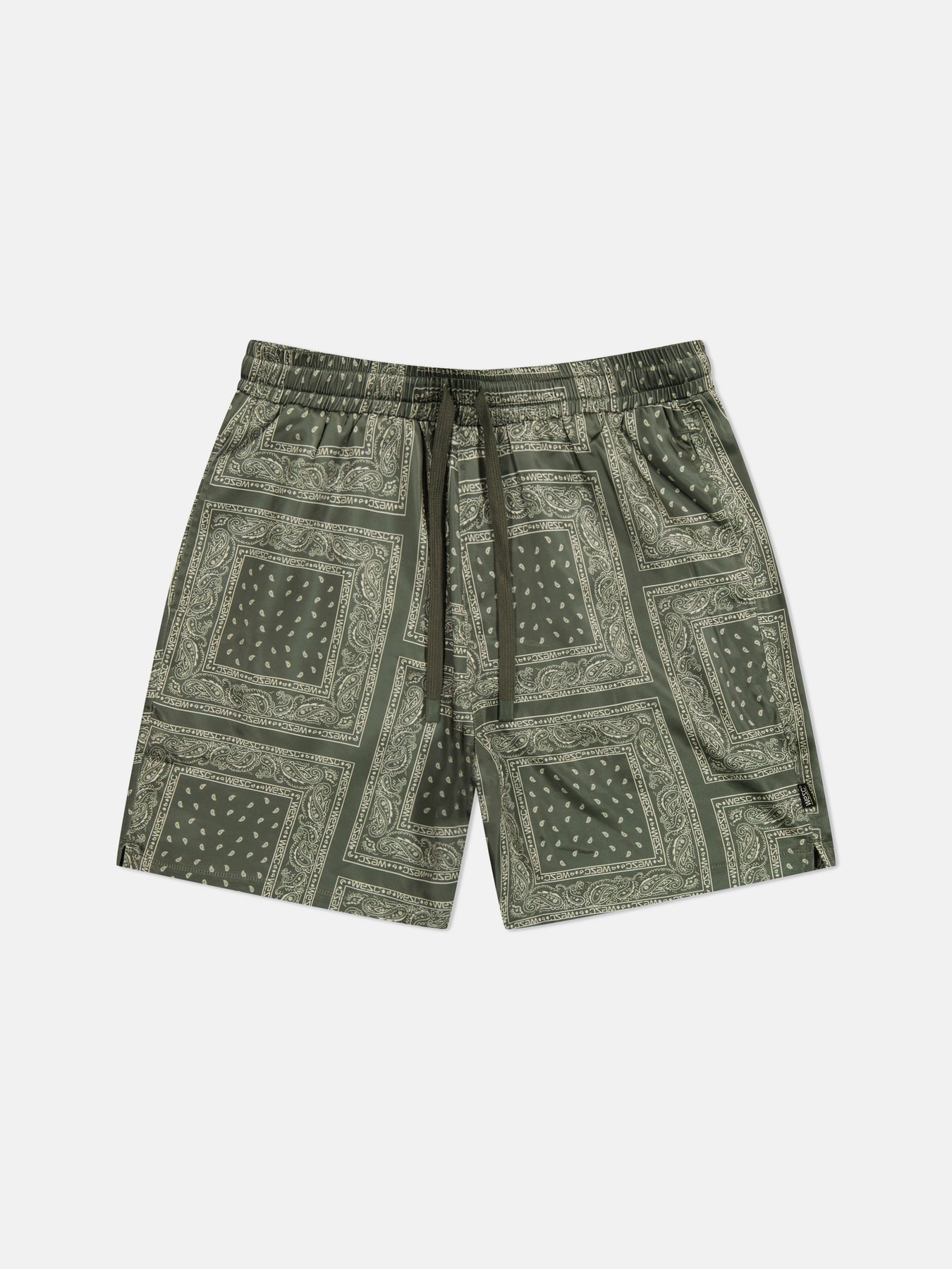 Austin Shorts Bandana Green