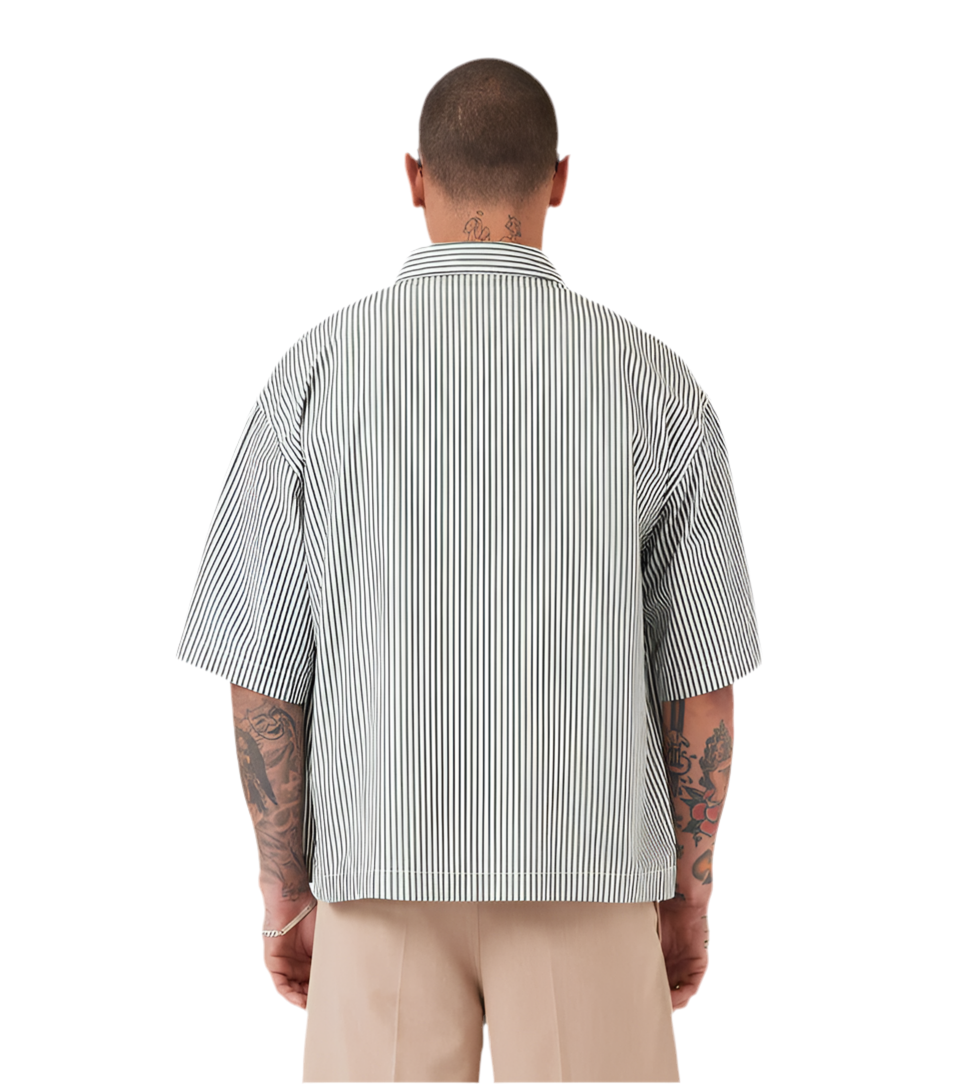 Zanerobe Crop Shirt Rayas Vedes
