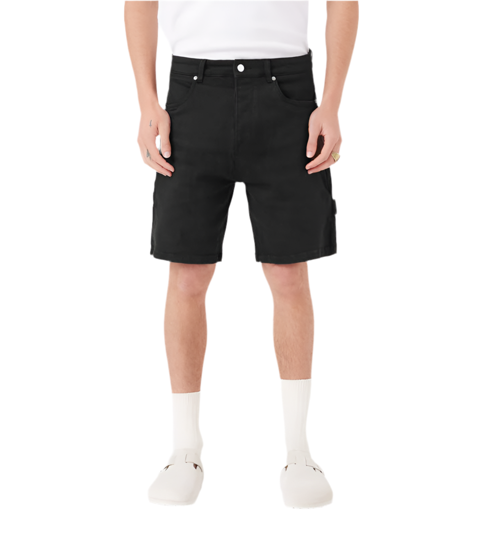 Zanerobe Carpenter Denim Short Essential Negro