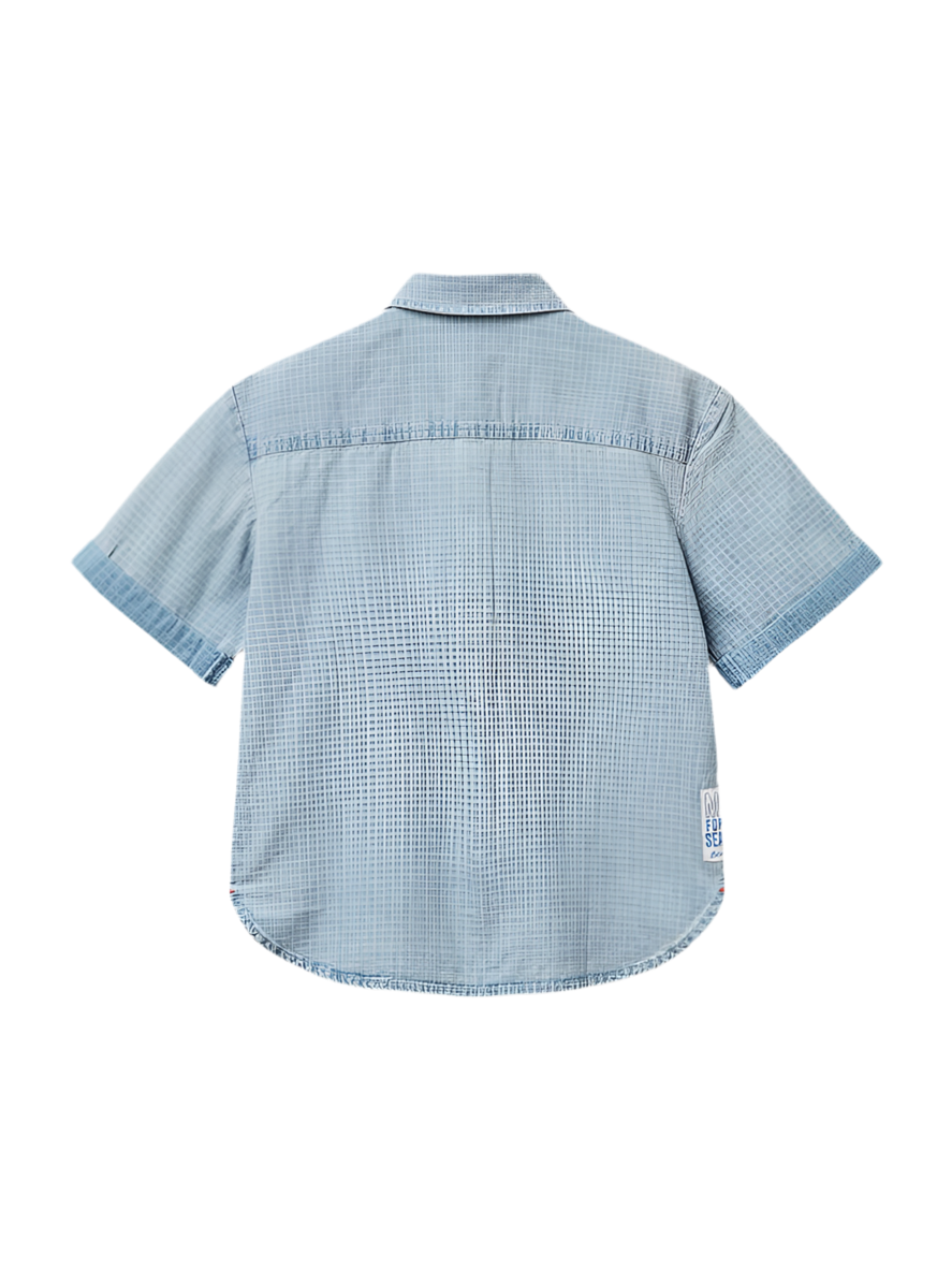 Camisa Cuadros con Bolsillos.