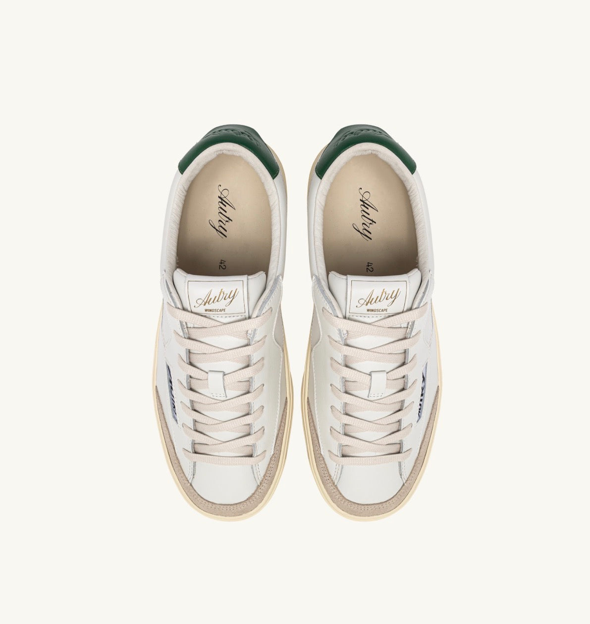 Windscape Low Man Leather White/Green
