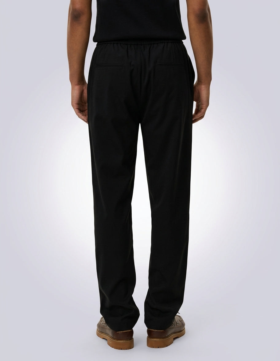 Como Tapered Drawstring Pants Black