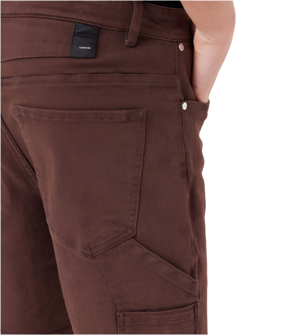 Zanerobe Carpenter Denim Short Dk Chocolate