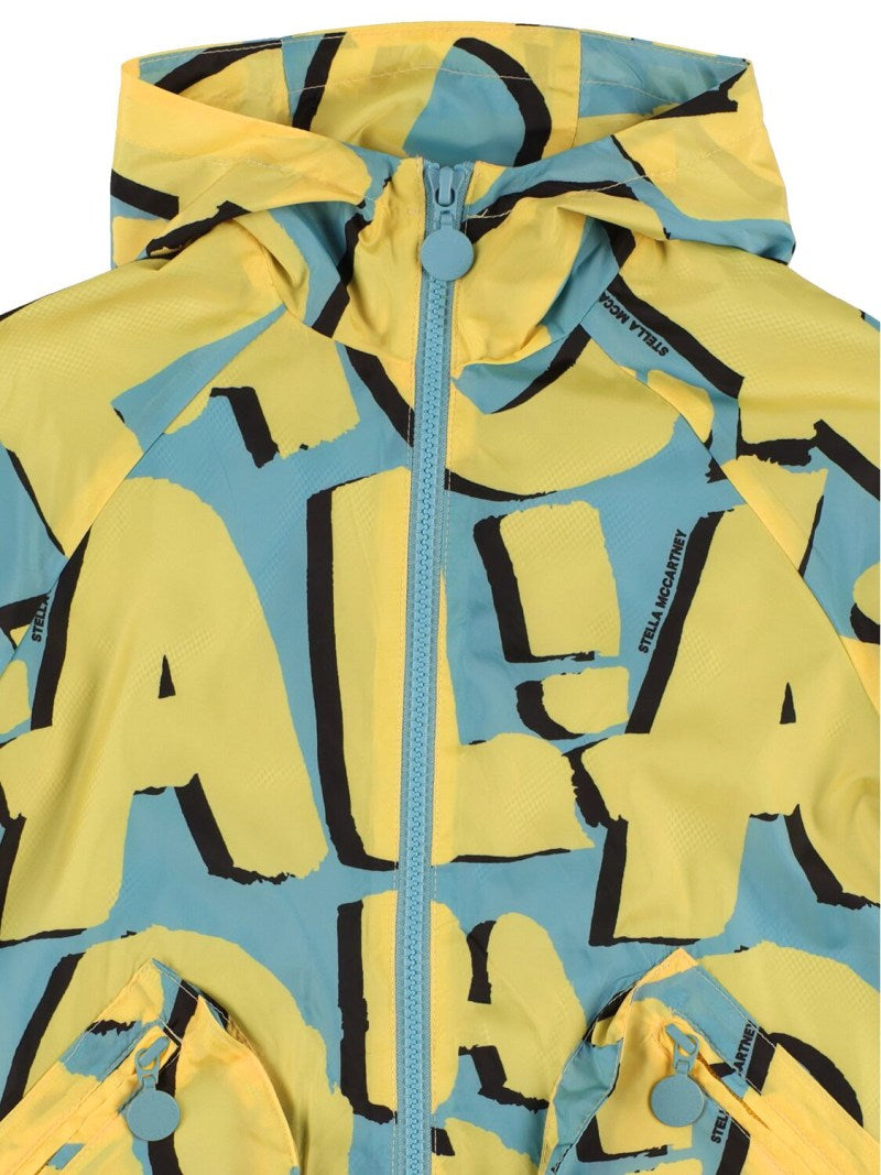 Chaqueta de nylon con estampado