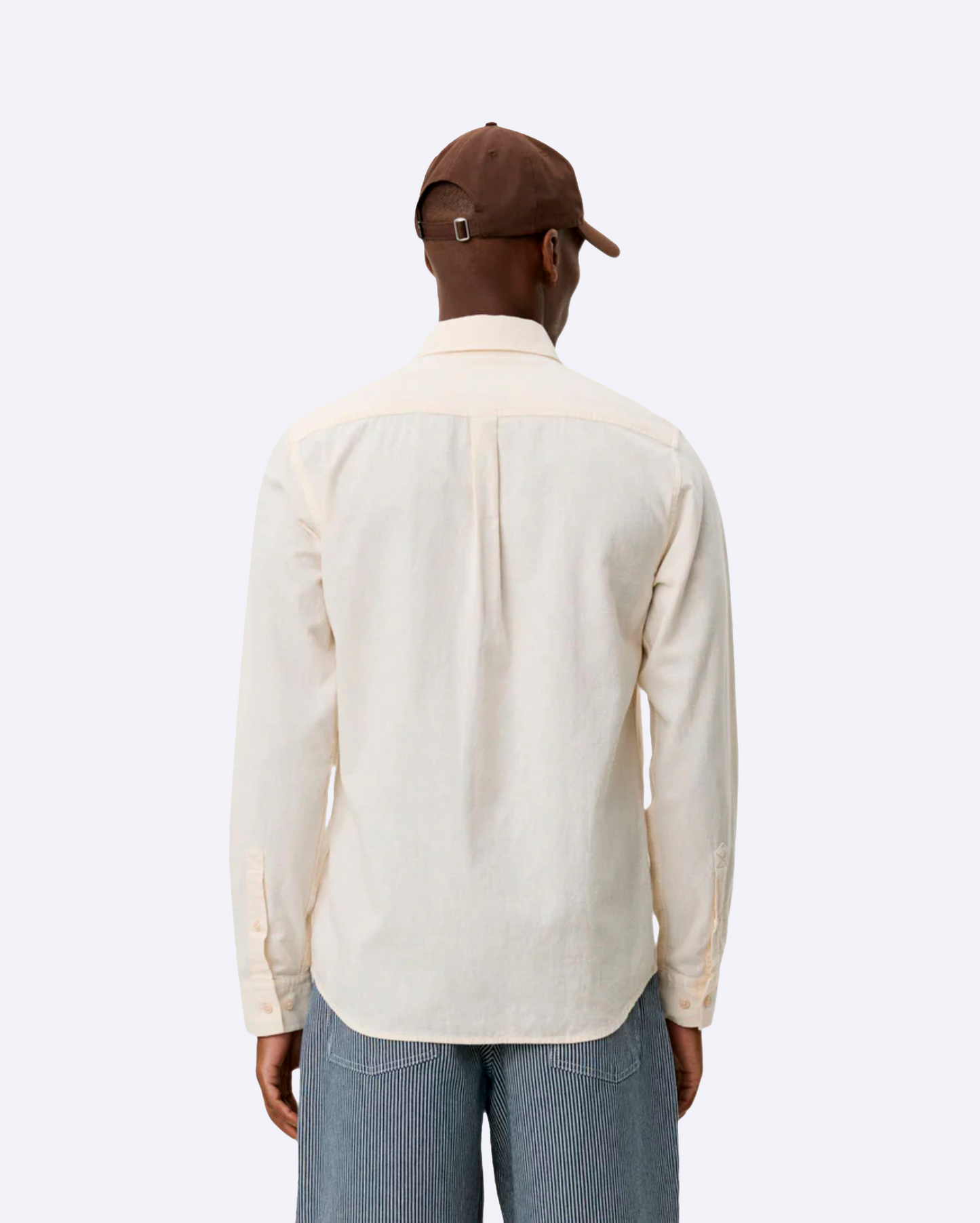 Konrad Cotton Linen Shirt Eggnog White