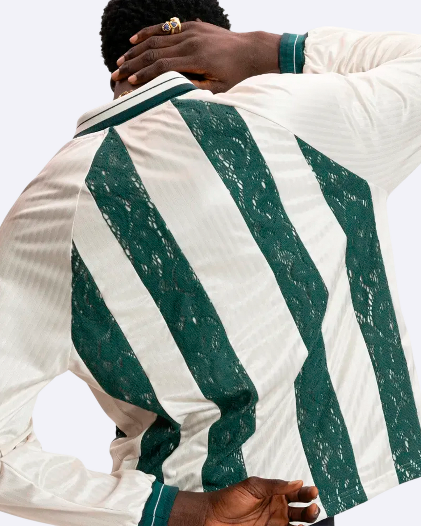 Lace Football Long Sleeve Green