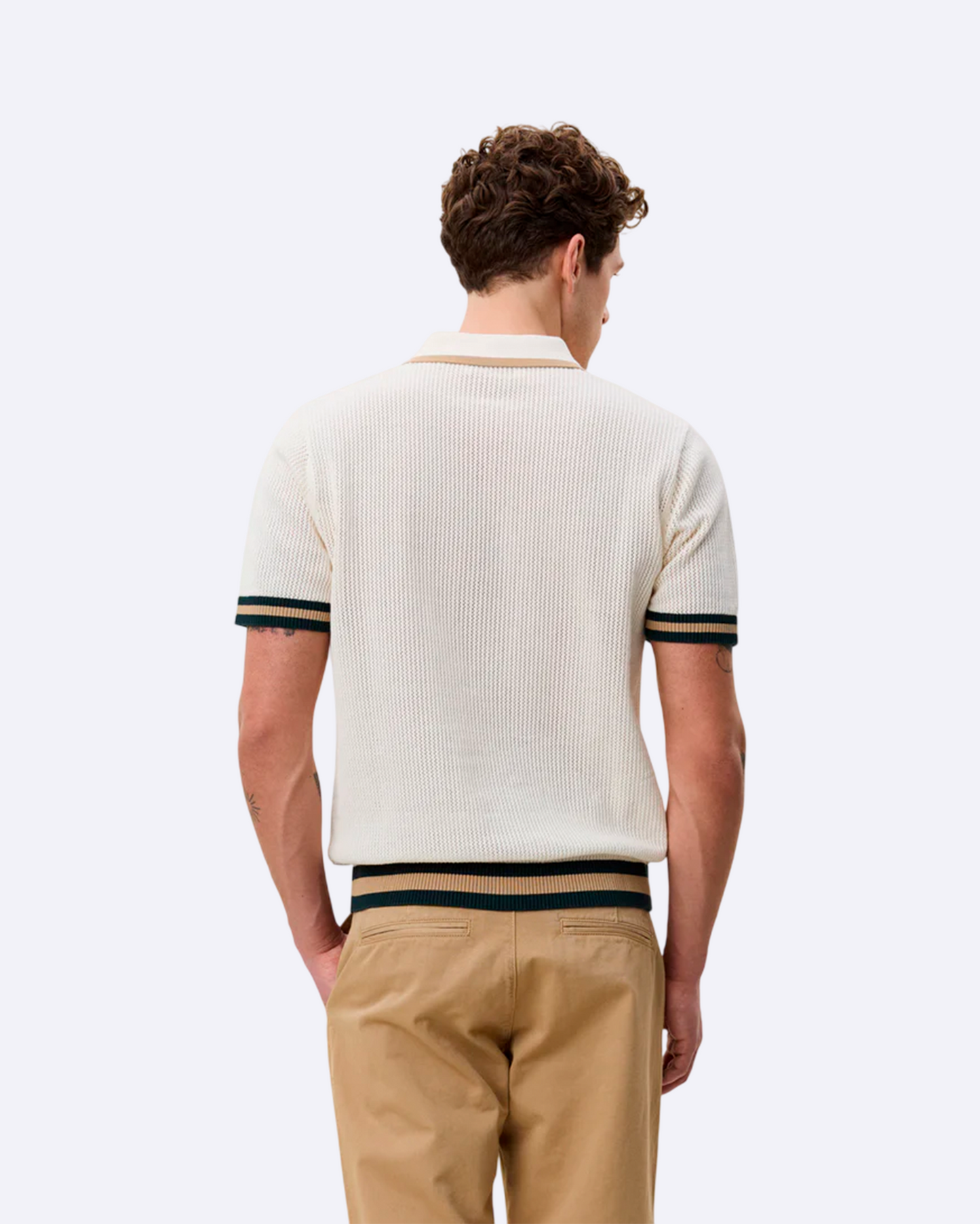 Lace Knitted Polo