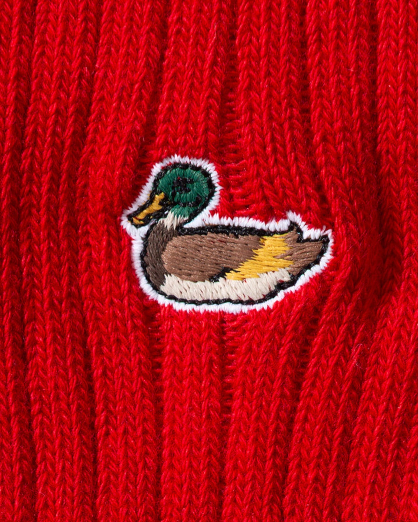 Duck Socks Plain Red