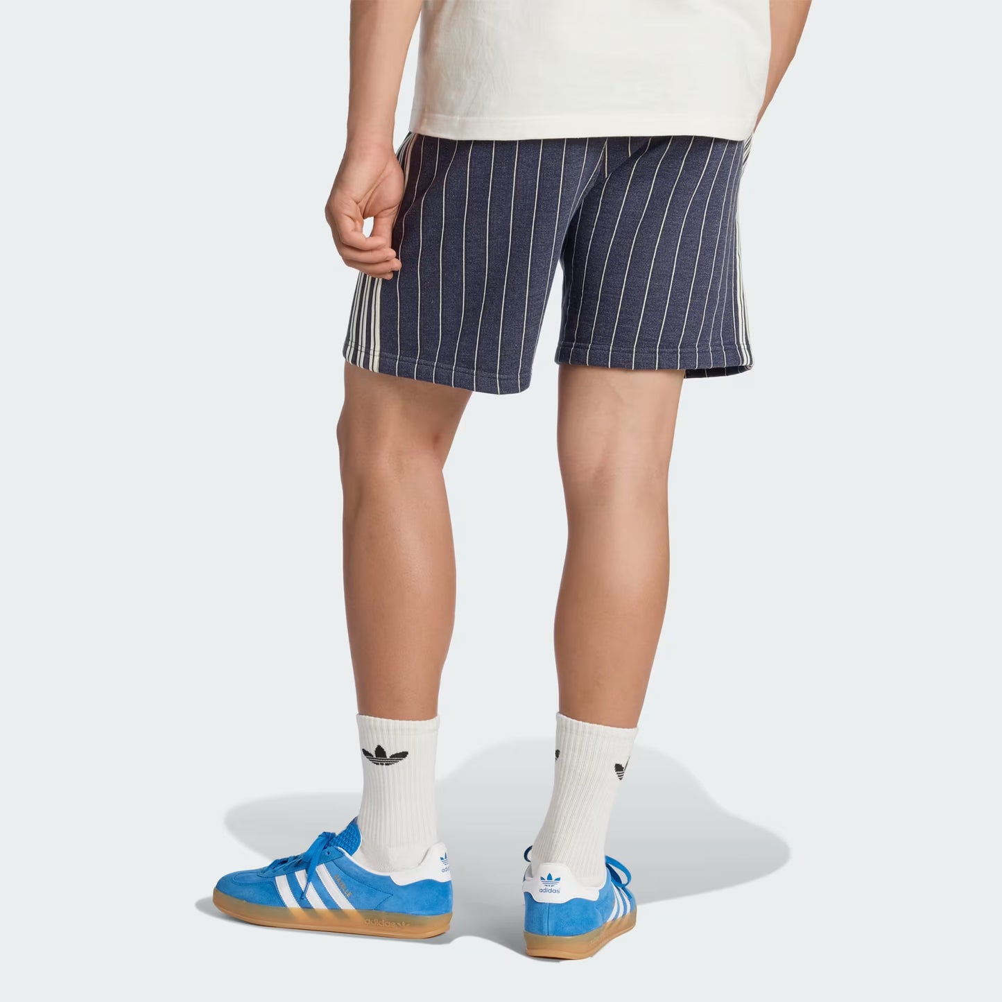 Pinstripes Shorts - Night Indigo