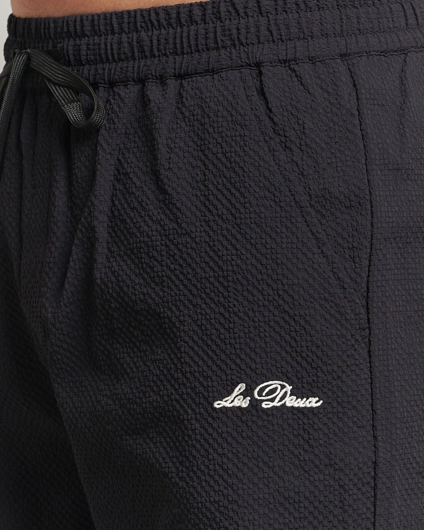 Stan Seersucker Swimshorts Black