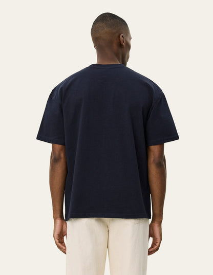 Crew T Shirt Dark Navy White