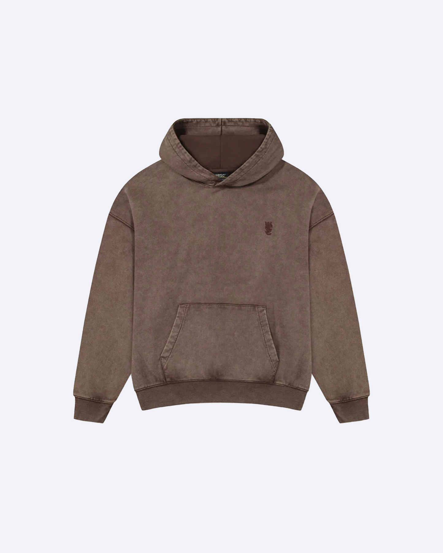Dropped Shoulder Hoodie Chocolate