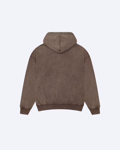 Dropped Shoulder Hoodie Chocolate