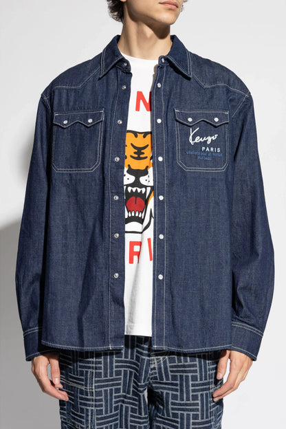 Logo Denim L/S Shirt