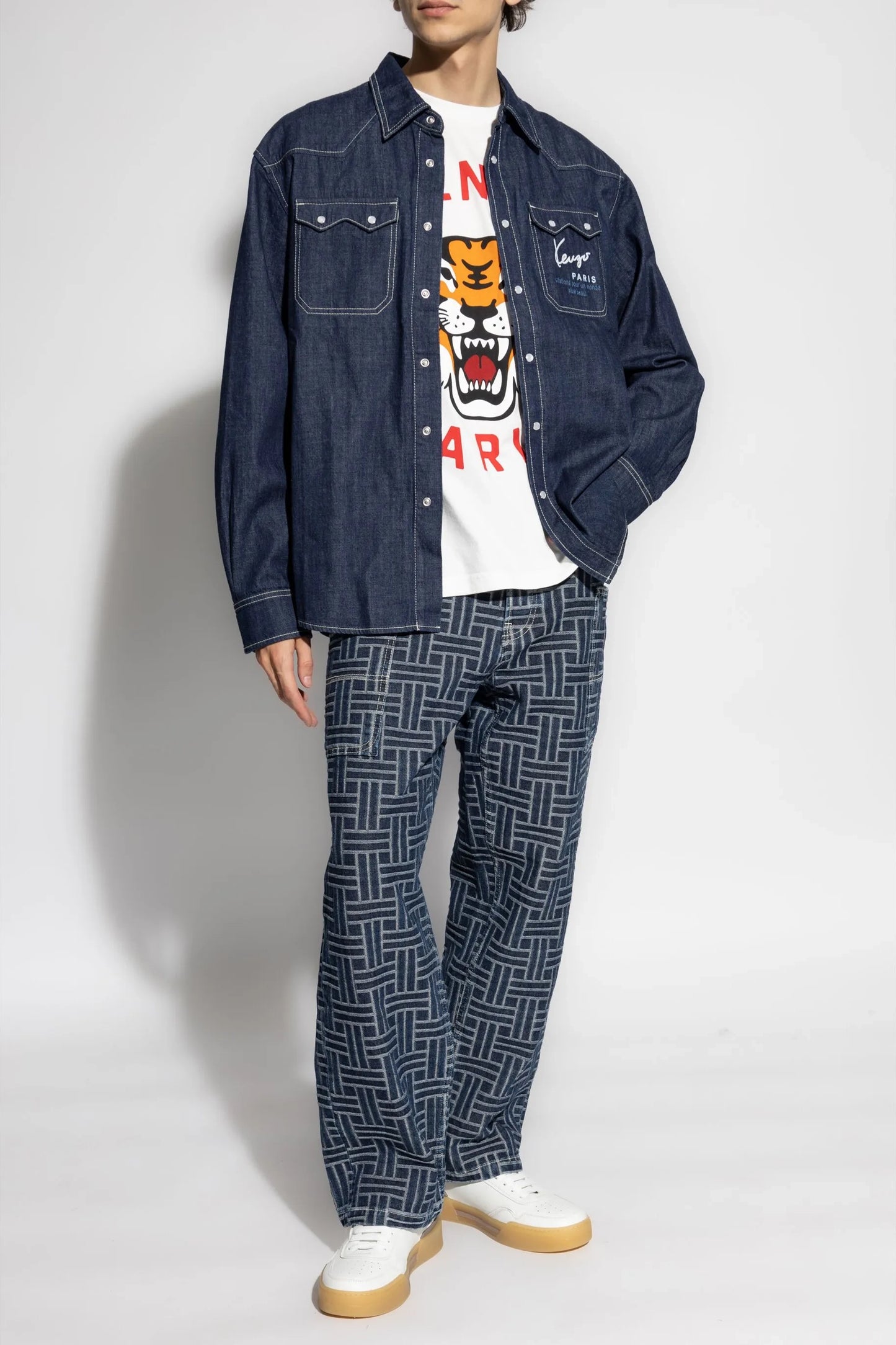 Logo Denim L/S Shirt