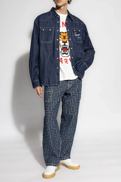 Logo Denim L/S Shirt