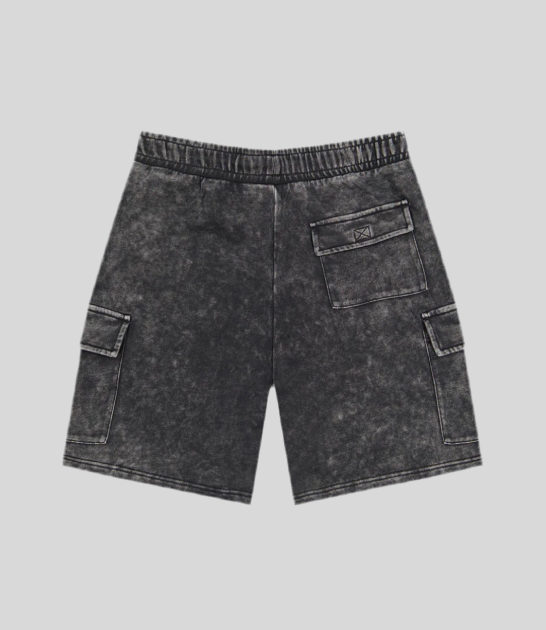 Marly Cargo Shorts Enzyme Washed Palm Logo