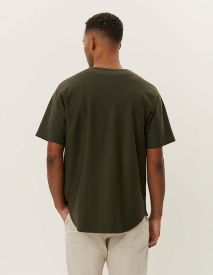 Barry Baseball Jersey SS Shirt Forest Green