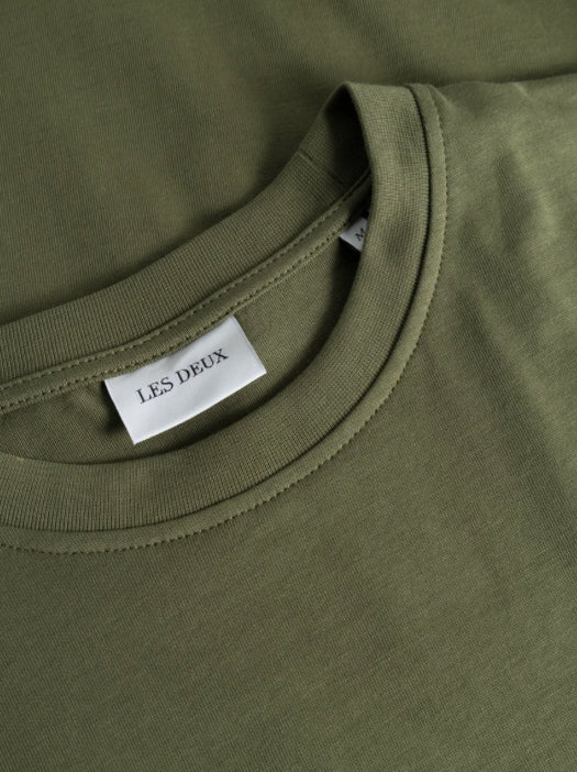 Crew T-Shirt Green/Light Ivory