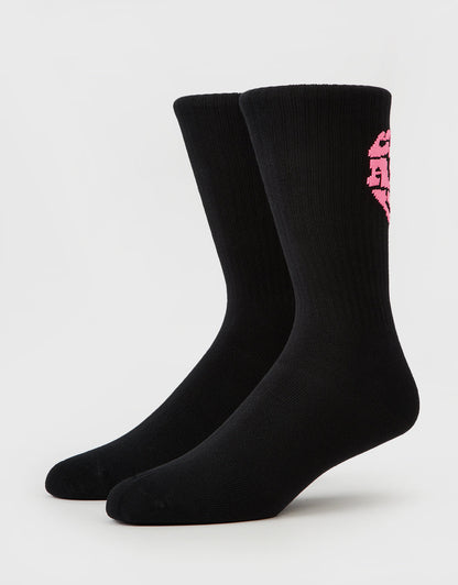 Heartbreak Black Socks