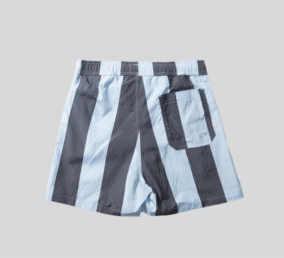 Seersucker Blue Stripes Swimshorts