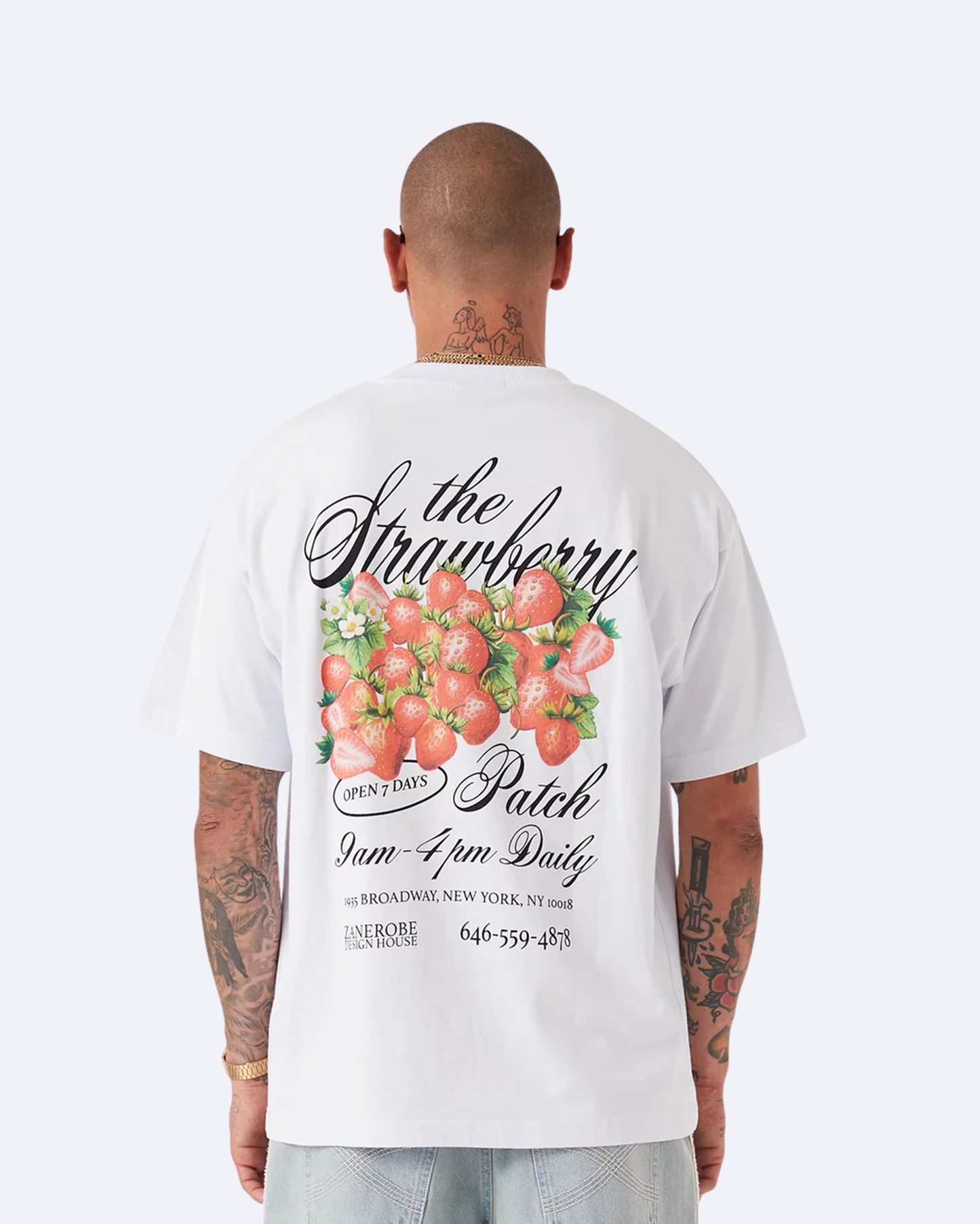 Strawberry Box T White