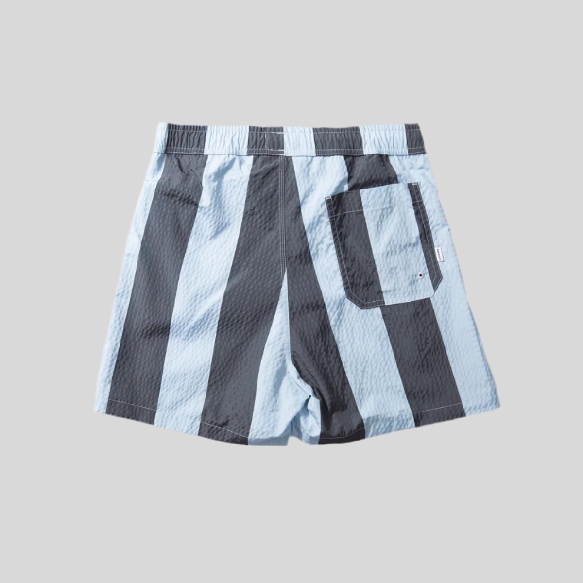 Seersucker Blue Stripes Swimshorts