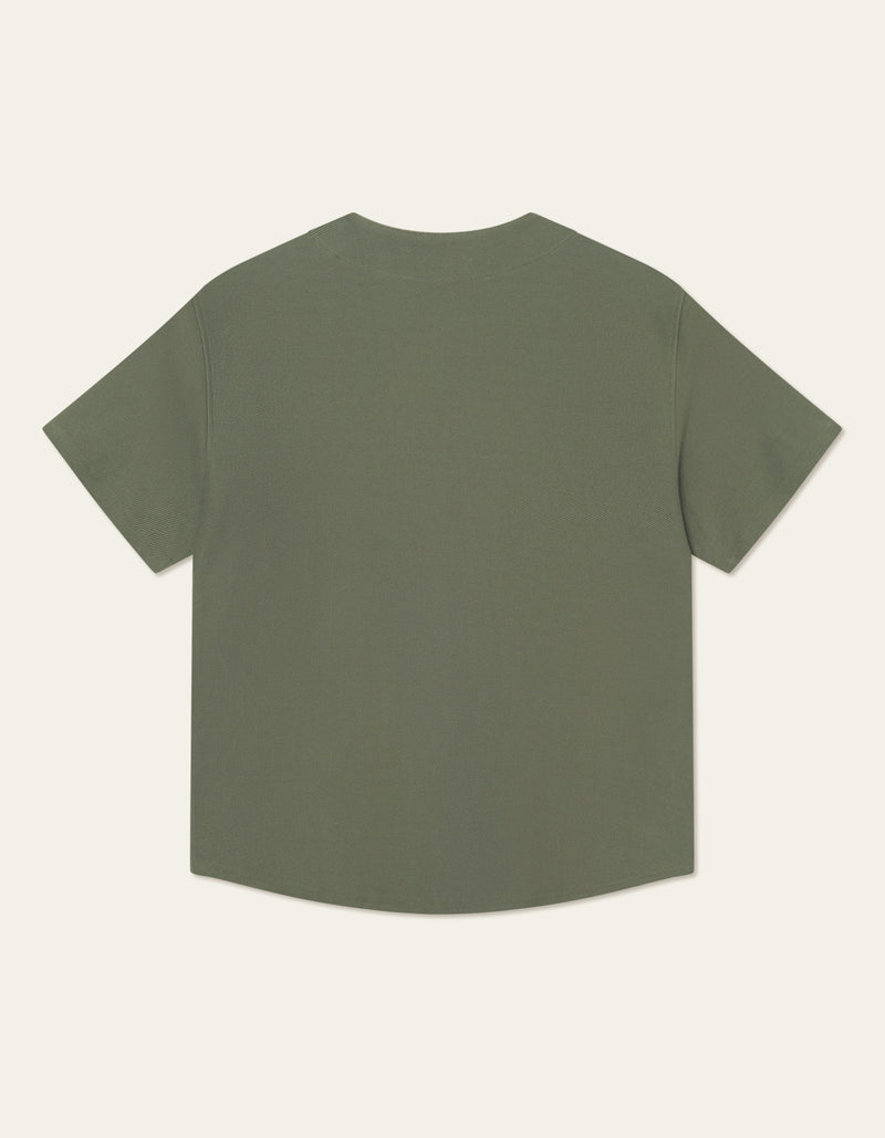 Barry Baseball Jersey SS Shirt Forest Green