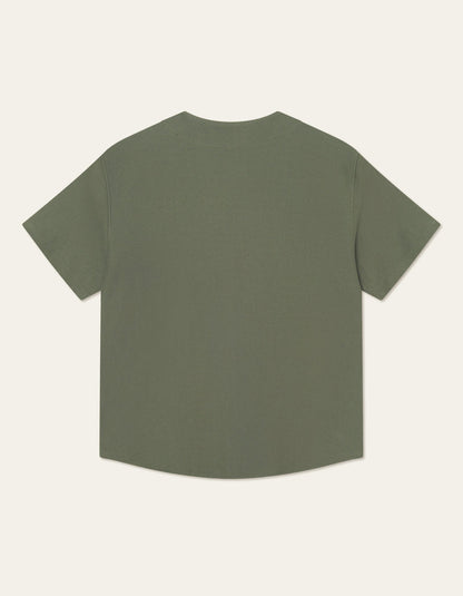 Barry Baseball Jersey SS Shirt Forest Green