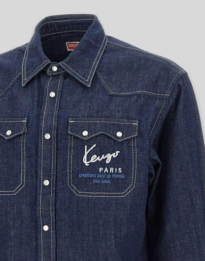 Logo Denim L/S Shirt