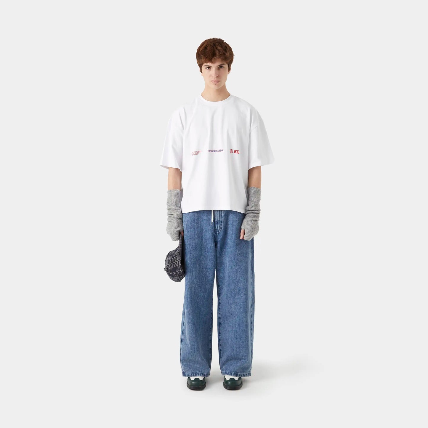 Grin Blued Oversized Tee