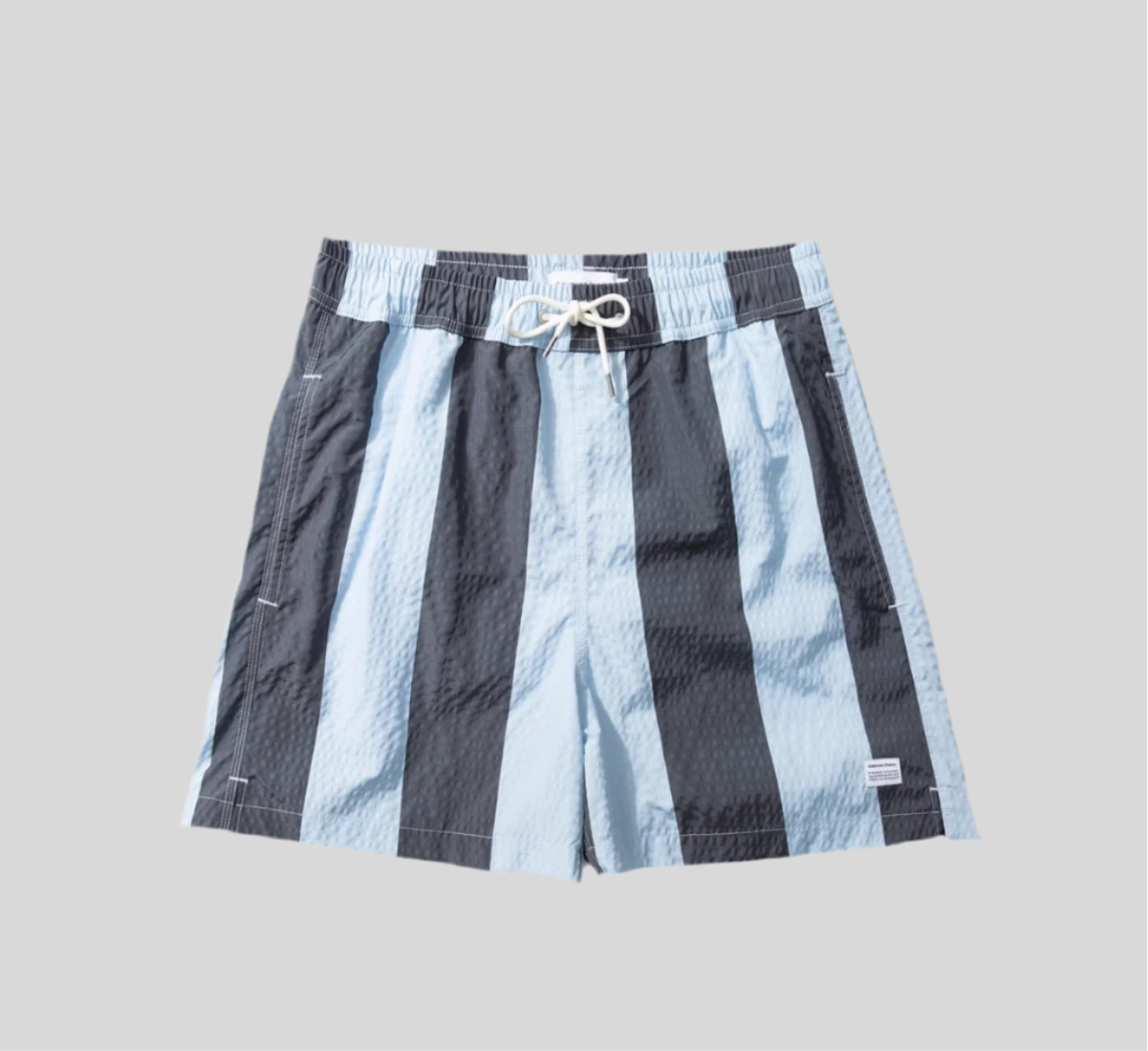 Seersucker Blue Stripes Swimshorts