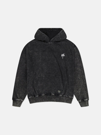 Hoodie Enzyme Washed Palm Logo