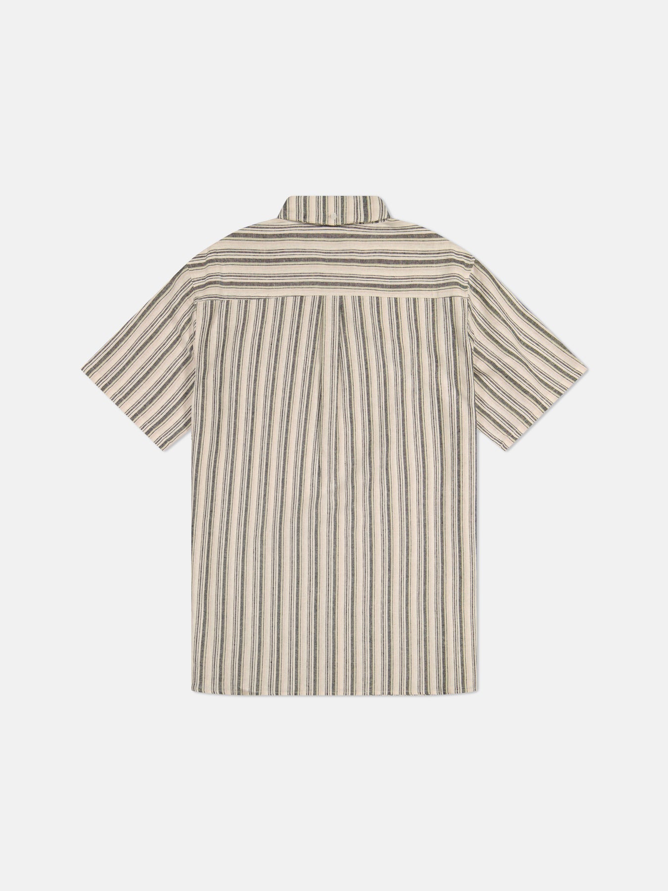Oden S/S Shirt Yarn Dye Mini Vertical Stripe
