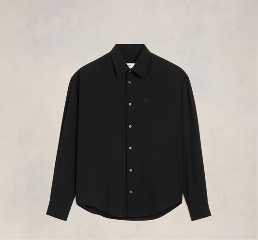 Boxy L/S Black Shirt
