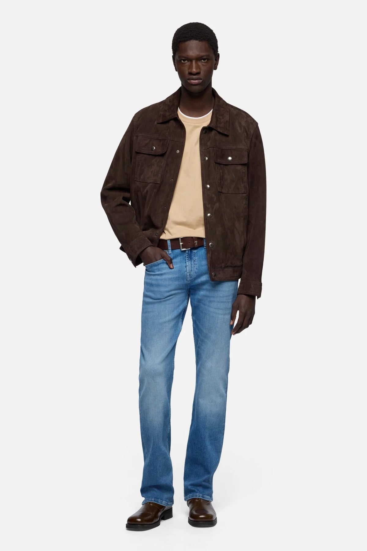 Modern Straight Game - Suede Espresso