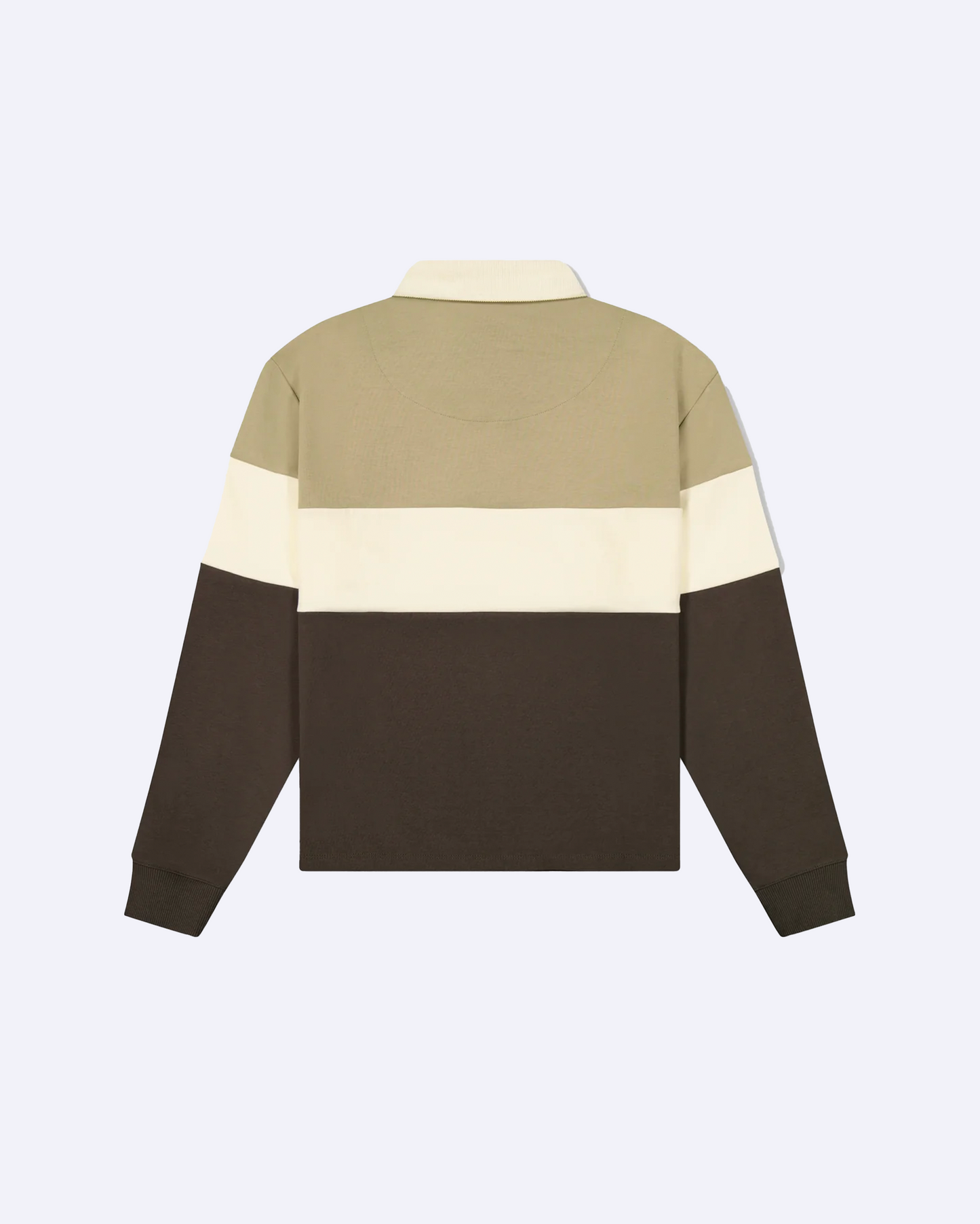 Cropped Rugby Polo LS Colorblock