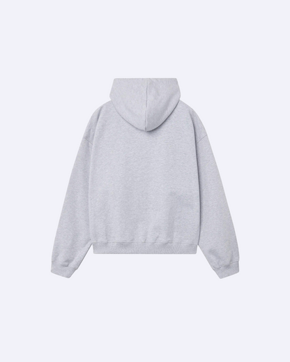 Stickers Grey Oversized Hoodie