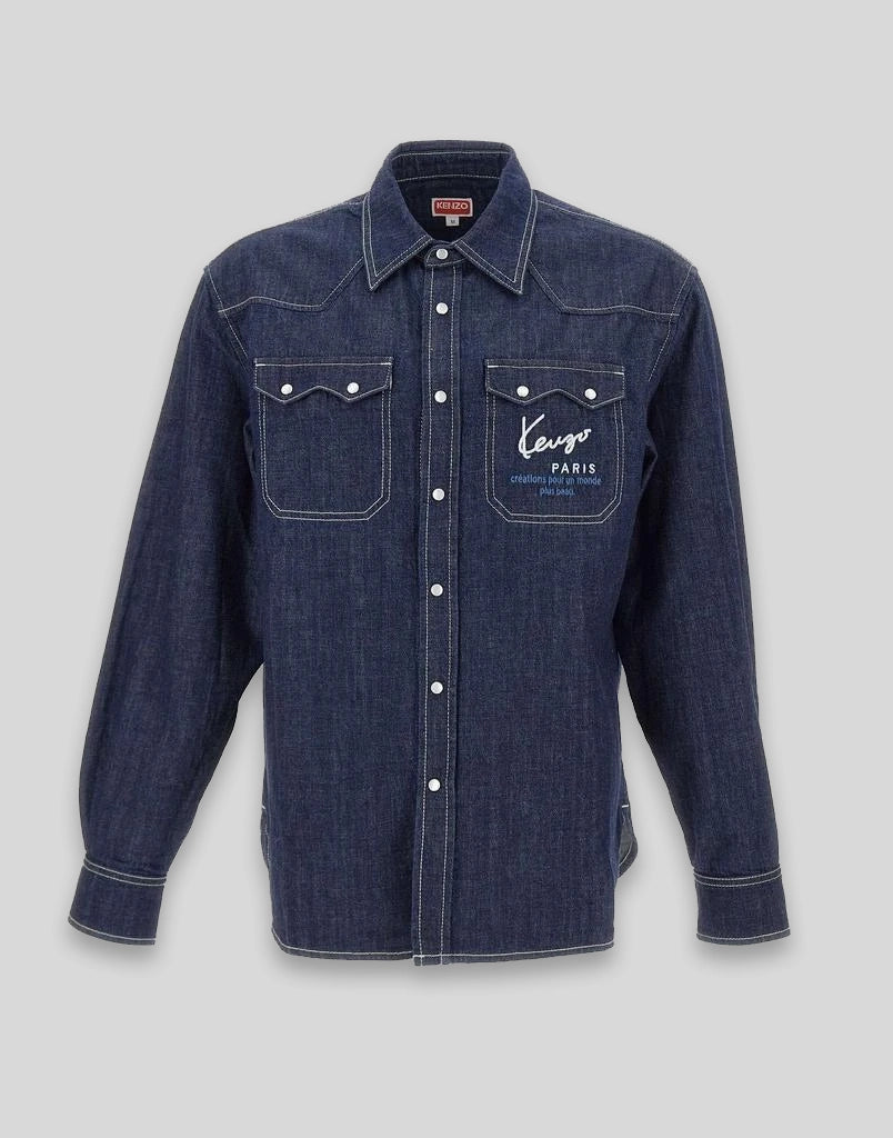 Logo Denim L/S Shirt