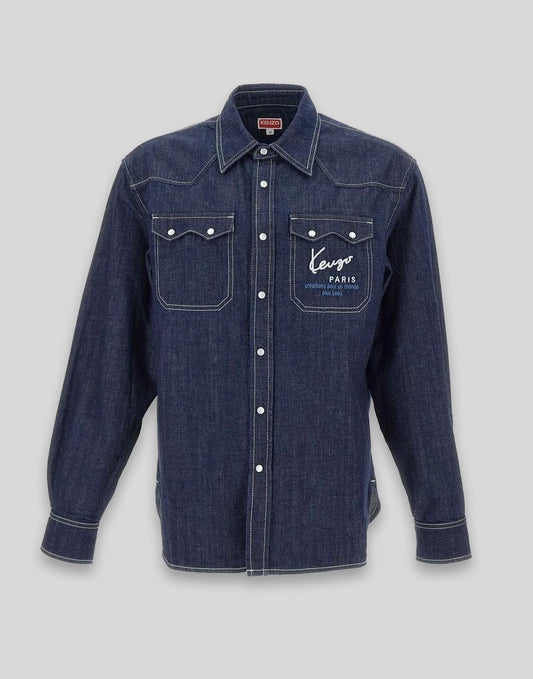 Logo Denim L/S Shirt