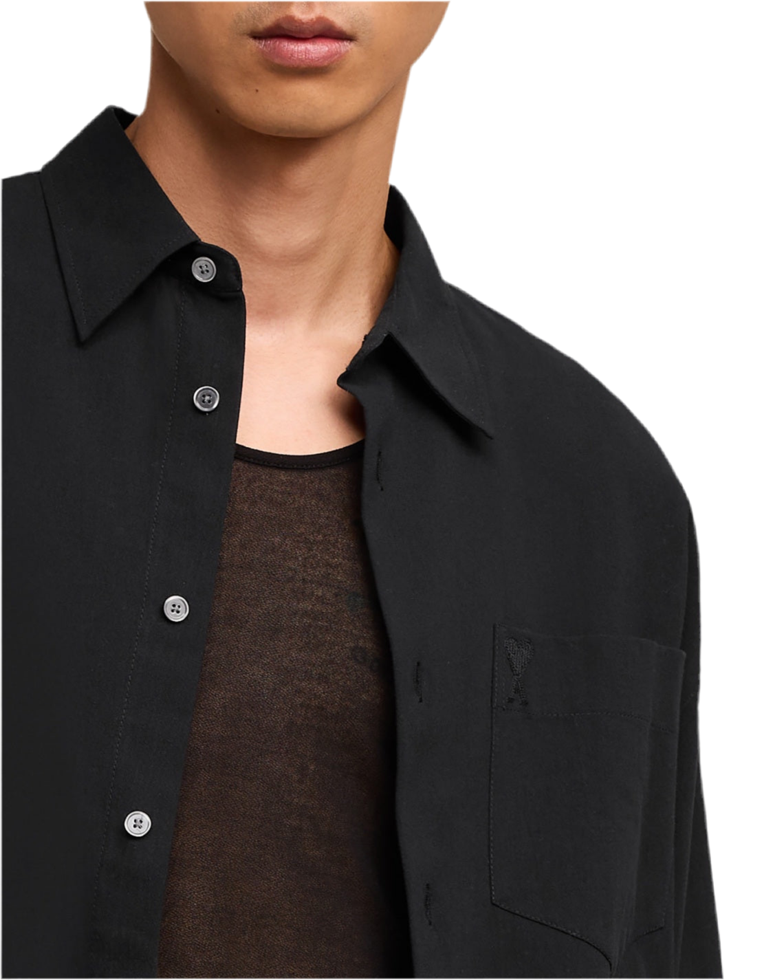 Ami Camisa Negra Mangas largas
