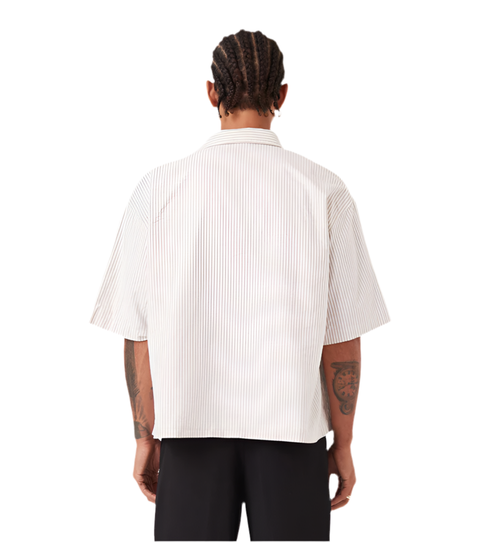 Zanerobe Box Shirt Rayas Beige