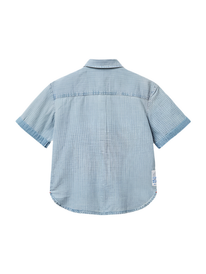 Camisa Cuadros con Bolsillos.