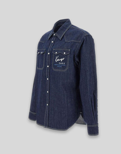 Logo Denim L/S Shirt