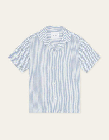 Lukas Stripe Cotton Linen SS Shirt