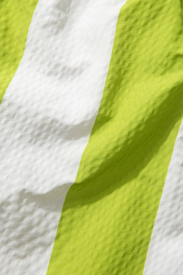 Seersucker Green Stripes Swimshorts